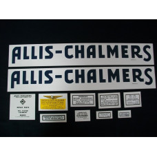 Allis Chalmers RC blue Mylar Cut Decal Set Allis Chalmers RC blue Mylar Cut Decal Set