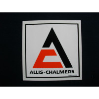 Allis Chalmers Black/orange on white 3 1/2 x 3 1/2 Mylar Decal Set Allis Chalmers Black/orange on white 3 1/2 x 3 1/2 Mylar Decal Set