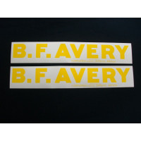 Minneapolis Moline B.F. Avery (set of 2) red tractor Mylar Decal Set