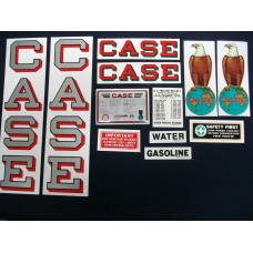 Case 15-27 silver fender decal Mylar Decal Set Case 15-27 silver fender decal Mylar Decal Set