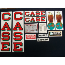 Case 15-27 red fender decal Mylar Decal Set Case 15-27 red fender decal Mylar Decal Set