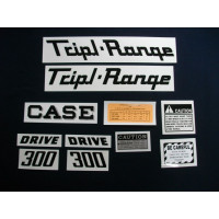 Case 300 Tripl-Range Mylar Cut Decal Set Case 300 Tripl-Range Mylar Cut Decal Set