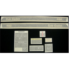 International Harvester Cub Cadet 482 Vinyl Cut Decal Set (GCC329S )