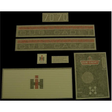 International Harvester Cub Cadet 70 Vinyl Cut Decal Set (GCC301S )