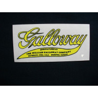 Galloway Engine Galloway (script) Mylar Cut Decals (G100)