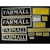 Farmall Regular Mylar Cut Decal Set (I102) Farmall Regular Mylar Cut Decal Set (I102)