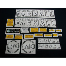 Farmall MD Mylar Cut Decal Set (I125) Farmall MD Mylar Cut Decal Set (I125)