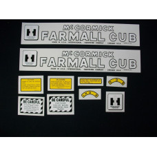 Farmall McCormick Cub Mylar Cut Decal Set (I126) Farmall McCormick Cub Mylar Cut Decal Set (I126)