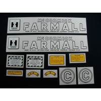 Farmall C Mylar Cut Decal Set (I129) Farmall C Mylar Cut Decal Set (I129)
