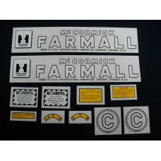 Farmall C Mylar Cut Decal Set (I129) Farmall C Mylar Cut Decal Set (I129)