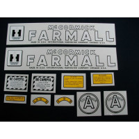 Farmall A Cultivision Mylar Cut Decal Set (I133) Farmall A Cultivision Mylar Cut Decal Set (I133)