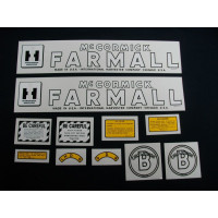 Farmall B Cultivision Mylar Cut Decal Set (I134) Farmall B Cultivision Mylar Cut Decal Set (I134)
