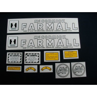 Farmall AV Cultivision Mylar Cut Decal Set (I137)