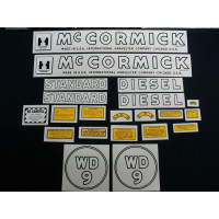 Farmall WD-9 Mylar Cut Decal Set (I144) Farmall WD-9 Mylar Cut Decal Set (I144)