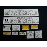 Farmall Super A Mylar Cut Decal Set (I146) Farmall Super A Mylar Cut Decal Set (I146)