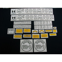 Farmall Super WD-9 Mylar Cut Decal Set (I156) Farmall Super WD-9 Mylar Cut Decal Set (I156)