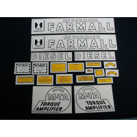 Farmall Super MTA Diesel Mylar Cut Decal Set (I239)