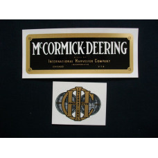 International Harvester Engine 1 ½ hp McCormick-Deering Mylar Cut Decals (I455)