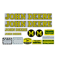 John Deere M styled Mylar Cut Decal Set (JD118) John Deere M styled Mylar Cut Decal Set (JD118)