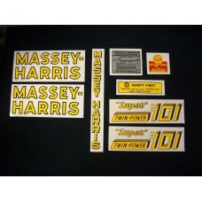 Massey Harris 101 Super Twin Power Mylar Cut Decal Set Massey Harris 101 Super Twin Power Mylar Cut Decal Set