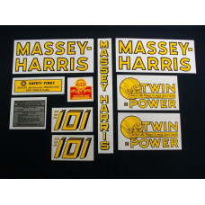 Massey Harris 101 Twin Power Mylar Cut Decal Set Massey Harris 101 Twin Power Mylar Cut Decal Set