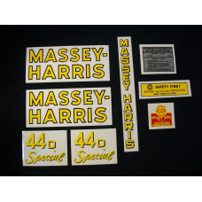 Massey Harris 44D Special Mylar Cut Decal Set