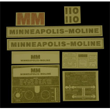 Minneapolis Moline GB Mylar Cut Decal Set (MM110)