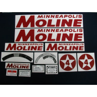 Minneapolis Moline 4 Star (red) Star (red) Mylar Cut Decal (MM115) Minneapolis Moline 4 Star (red) Star (red) Mylar Cut Decal (MM115)