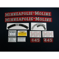Minneapolis Moline 445 Mylar Cut Decal Set (MM130) Minneapolis Moline 445 Mylar Cut Decal Set (MM130)