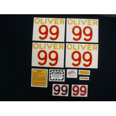 Oliver 99 gas Mylar Cut Decal Set (O114) Oliver 99 gas Mylar Cut Decal Set (O114)