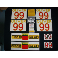 Oliver 99 diesel Mylar Cut Decal Set (O115) Oliver 99 diesel Mylar Cut Decal Set (O115)