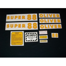 Oliver Super 88 Mylar Cut Decal Set (O122) Oliver Super 88 Mylar Cut Decal Set (O122)