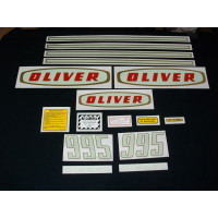 Oliver 995 diesel early Mylar Cut Decal Set (O134) Oliver 995 diesel early Mylar Cut Decal Set (O134)