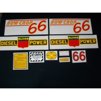 Oliver 66 Row Crop diesel red # Mylar Cut Decal Set (O139) Oliver 66 Row Crop diesel red # Mylar Cut Decal Set (O139)