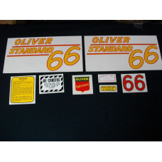 Oliver 66 Standard yellow # Mylar Cut Decal Set (O140) Oliver 66 Standard yellow # Mylar Cut Decal Set (O140)