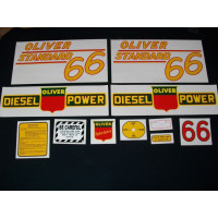 Oliver 66 Standard diesel yellow # Mylar Cut Decal Set (O142) Oliver 66 Standard diesel yellow # Mylar Cut Decal Set (O142)