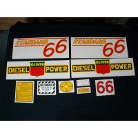 Oliver 66 Standard diesel red # Mylar Cut Decal Set (O143) Oliver 66 Standard diesel red # Mylar Cut Decal Set (O143)
