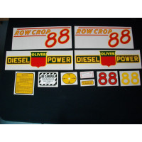 Oliver 88 Row Crop diesel red # Mylar Cut Decal Set (O151) Oliver 88 Row Crop diesel red # Mylar Cut Decal Set (O151)