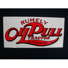Rumely Oil Pull Pull 3 x 6 red Mylar Cut Decal (R119) Rumely Oil Pull Pull 3 x 6 red Mylar Cut Decal (R119)