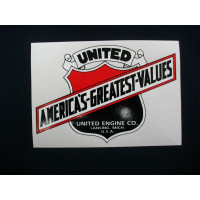 United Tractor 8 inch Mylar Cut Decal (U100)