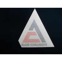 Allis Chalmers AC triangle logo (black/orange) No background 6 inch Vinyl Decal Allis Chalmers AC triangle logo (black/orange) No background 6 inch Vinyl Decal