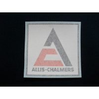 Allis Chalmers AC triangle logo (black/orange/white) 8 inch Vinyl Decal Allis Chalmers AC triangle logo (black/orange/white) 8 inch Vinyl Decal