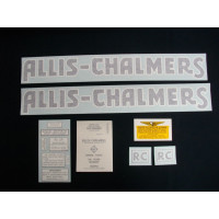 Allis Chalmers RC blue Vinyl Cut Decal Set