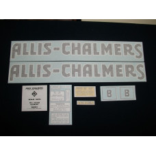 Allis Chalmers B blue long A & S Vinyl Cut Decal Set Allis Chalmers B blue long A & S Vinyl Cut Decal Set