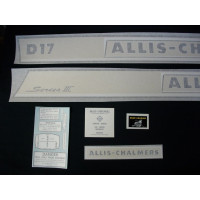 Allis Chalmers D17 Series III w/chrome Vinyl Cut Decal Set Allis Chalmers D17 Series III w/chrome Vinyl Cut Decal Set