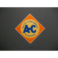 Allis Chalmers 2 inch orange background Vinyl Decal Allis Chalmers 2 inch orange background Vinyl Decal