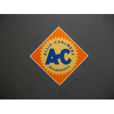 Allis Chalmers 2 inch orange background Vinyl Decal