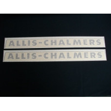 Allis Chalmers Tractor AC metal hood replacement decals (2) Vinyl Cut Decal Allis Chalmers Tractor AC metal hood replacement decals (2) Vinyl Cut Decal