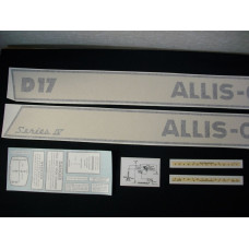 Allis Chalmers D17 Series IV gas Vinyl Cut Decal Set Allis Chalmers D17 Series IV gas Vinyl Cut Decal Set