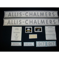 Allis Chalmers D17 diesel (black bar grill) Vinyl Cut Decal Set Allis Chalmers D17 diesel (black bar grill) Vinyl Cut Decal Set